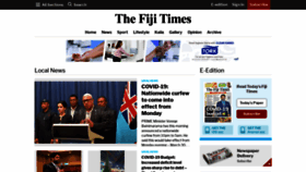 What Fijitimes.com.fj website looked like in 2020 (4 years ago)