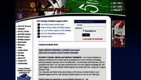What Fuzzysfantasyfootball.com website looked like in 2020 (4 years ago)