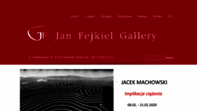 What Fejkielgallery.com website looked like in 2020 (4 years ago)