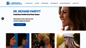 What Facialplastics.com website looked like in 2020 (4 years ago)