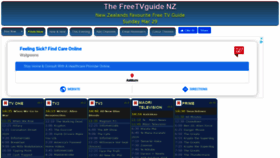 What Freetvguide.co.nz website looked like in 2020 (4 years ago)