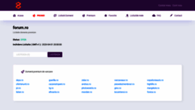 What Forum.ro website looked like in 2020 (5 years ago)