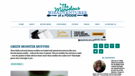 What Foodiemisadventures.com website looked like in 2020 (4 years ago)