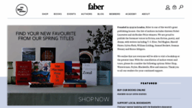 What Faber.co.uk website looked like in 2020 (4 years ago)