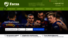 What Forzavoetbalreizen.be website looked like in 2020 (4 years ago)