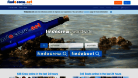 What Findacrew.net website looked like in 2020 (4 years ago)