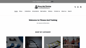 What Fitnessandtraining.co.uk website looked like in 2020 (4 years ago)