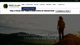 What Forestvillagewoodlake.com website looked like in 2020 (4 years ago)