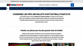 What Footballtickets.fr website looked like in 2020 (4 years ago)