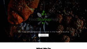 What Foodstartuphelp.com website looked like in 2020 (4 years ago)