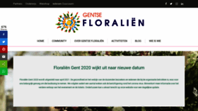 What Floralien.be website looked like in 2020 (4 years ago)