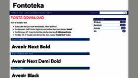 What Fontoteka.com website looked like in 2020 (4 years ago)