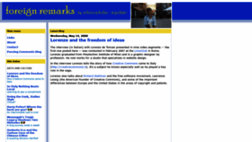 What Foreignremarks.com website looked like in 2020 (4 years ago)