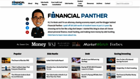 What Financialpanther.co website looked like in 2020 (4 years ago)