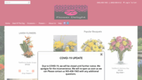 What Flowerdelight.com website looked like in 2020 (4 years ago)