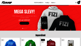 What Fizishop.cz website looked like in 2020 (4 years ago)