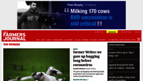 What Farmersjournal.ie website looked like in 2020 (4 years ago)