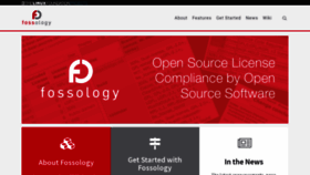 What Fossology.org website looked like in 2020 (4 years ago)