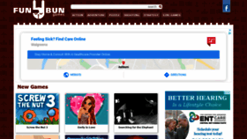 What Funbungames.com website looked like in 2020 (4 years ago)