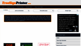 What Freesignprinter.com website looked like in 2020 (4 years ago)