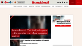 What Financialmail.co.za website looked like in 2020 (4 years ago)