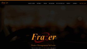 What Frazer.com website looked like in 2020 (4 years ago)