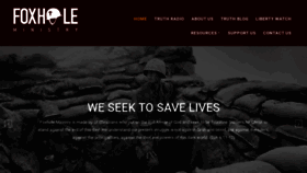 What Foxholeministry.com website looked like in 2020 (4 years ago)