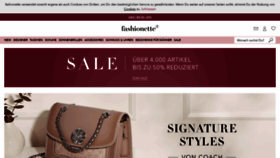 What Fashionette.com website looked like in 2020 (4 years ago)