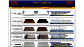 What Fassadenelemente.net website looked like in 2020 (5 years ago)