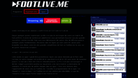 What Footlive.me website looked like in 2020 (4 years ago)