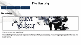 What Fishkentucky.org website looked like in 2020 (4 years ago)