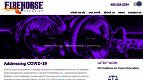 What Firehorsecreative.com website looked like in 2020 (4 years ago)