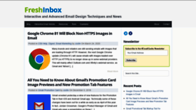 What Freshinbox.com website looked like in 2020 (4 years ago)
