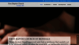 What Fbcirondale.com website looked like in 2020 (4 years ago)