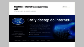 What Flash-net.pl website looked like in 2020 (4 years ago)