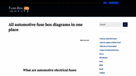 What Fuse-box.info website looked like in 2020 (5 years ago)