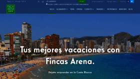 What Fincasarena.es website looked like in 2020 (4 years ago)