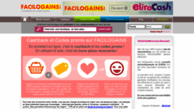 What Facilogains.fr website looked like in 2020 (4 years ago)