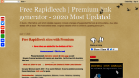 What Freerapidleechlist.blogspot.co.uk website looked like in 2020 (4 years ago)