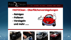 What Fast2clean.de website looked like in 2020 (4 years ago)