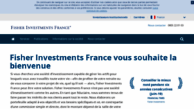 What Fisherinvestments.fr website looked like in 2020 (4 years ago)