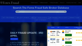 What Forexfraud.com website looked like in 2020 (4 years ago)