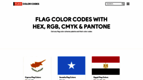 What Flagcolorcodes.com website looked like in 2020 (4 years ago)
