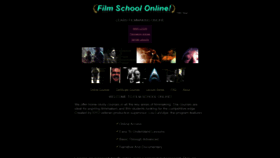 What Filmschoolonline.com website looked like in 2020 (4 years ago)