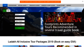 What Footprintsindia.com website looked like in 2020 (4 years ago)