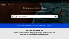 What Fotolia.com website looked like in 2020 (4 years ago)