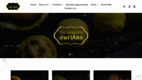 What Fourseasonsdurians.com website looked like in 2020 (4 years ago)
