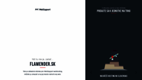 What Flamender.sk website looked like in 2020 (4 years ago)