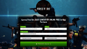 What Freefiregame.web.app website looked like in 2020 (4 years ago)