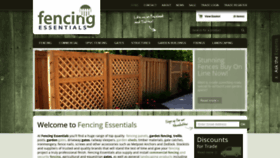 What Fencingessentials.co.uk website looked like in 2020 (4 years ago)
